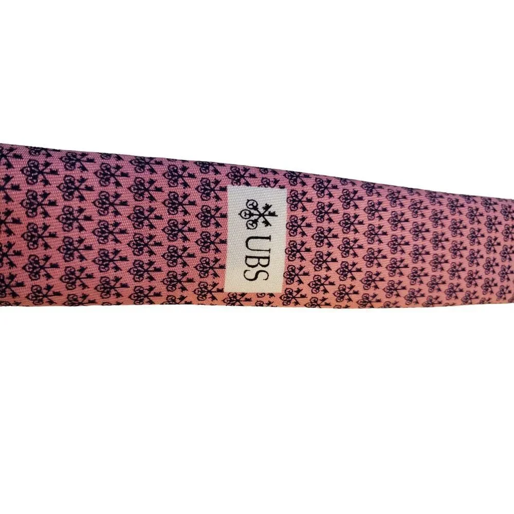 VINEYARD VINES Pink & Blue 100% Silk Neck Tie‎ Custom Collection Made in USA
